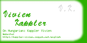 vivien kappler business card
